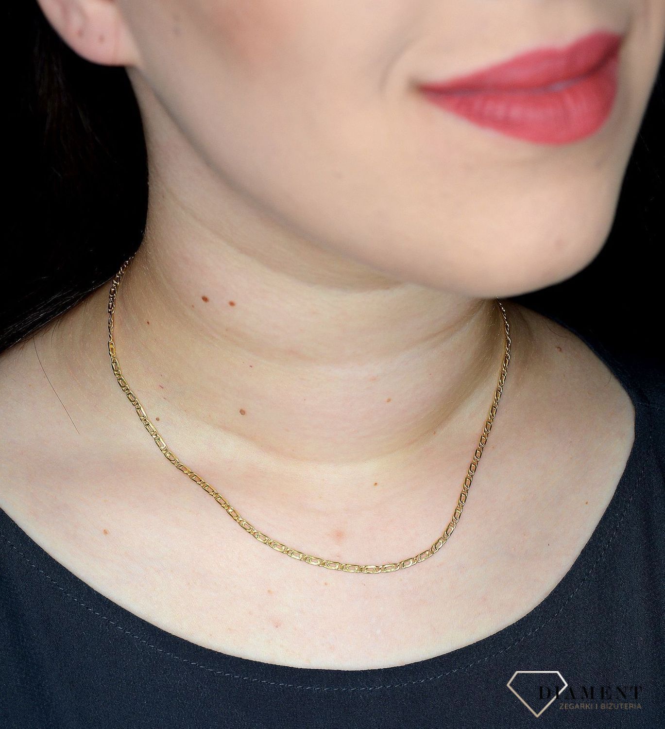 Złoty łańcuszek 585 ciekawe ogniwka 2,5 mm DIA-LAN-3146-585 2,5mm (1).jpg